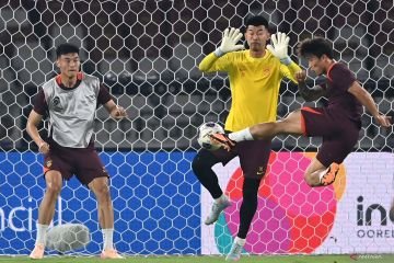 Timnas China Menggelar Latihan Resmi Sebelum Pertandingan Melawan Indonesia